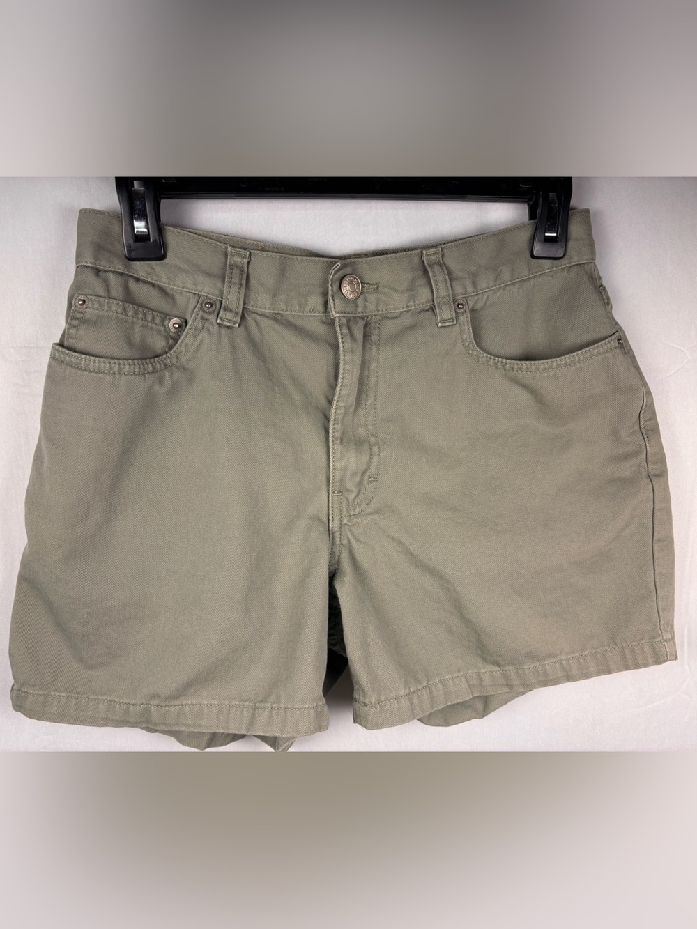 Tommy Hilfiger Olive Green Cotton Shorts Size 6 Preppy Casual